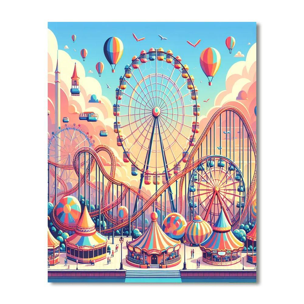 Magical Adventure Park Paint By Number