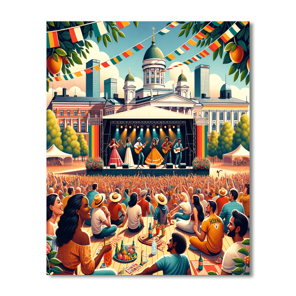 Helsinki Festival - Helsinki, Finland Painting Number Kit