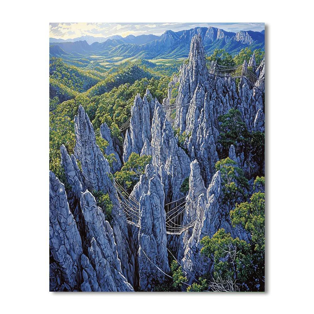 Tsingy De Bemaraha National Park - Madagascar Numbered Painting Kits