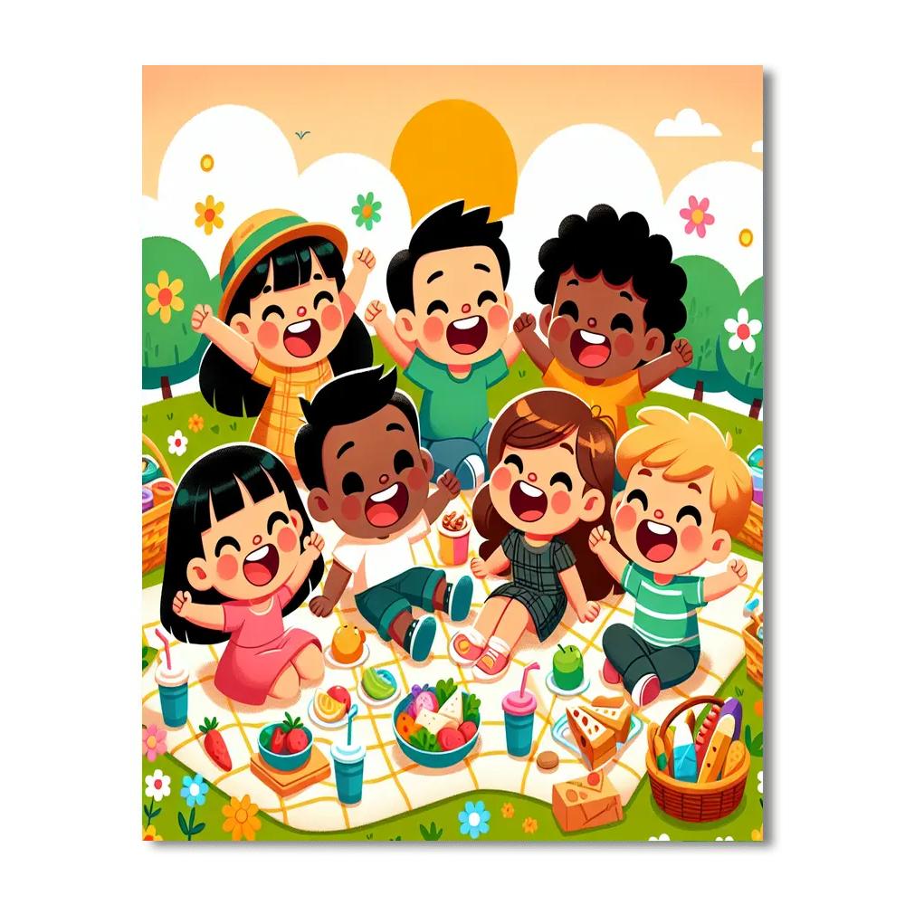 Sunny Picnic Paradise Paint By Number