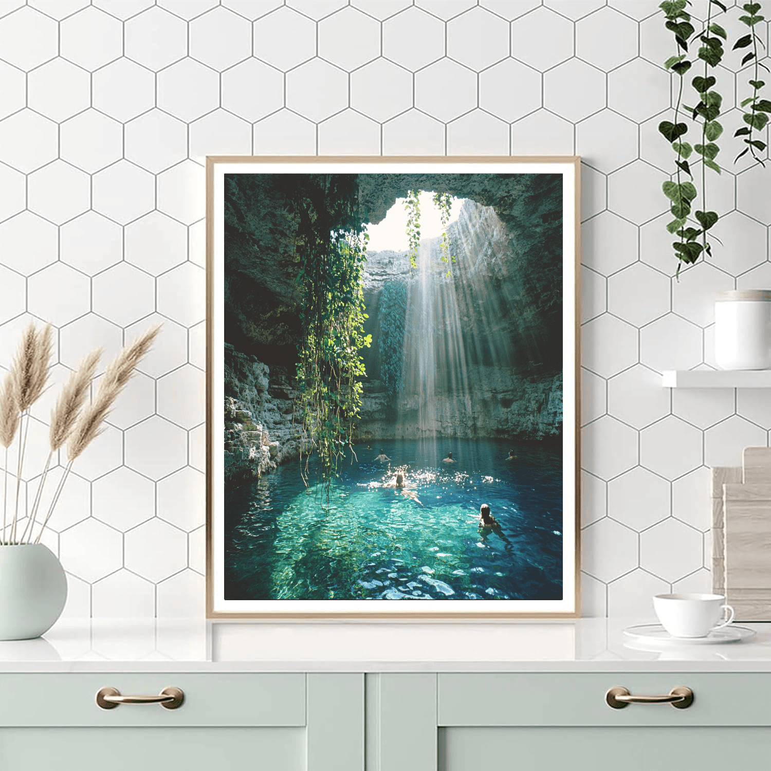 Cenote Ik Kil - Yucatán, Mexico Numbered Painting Kits