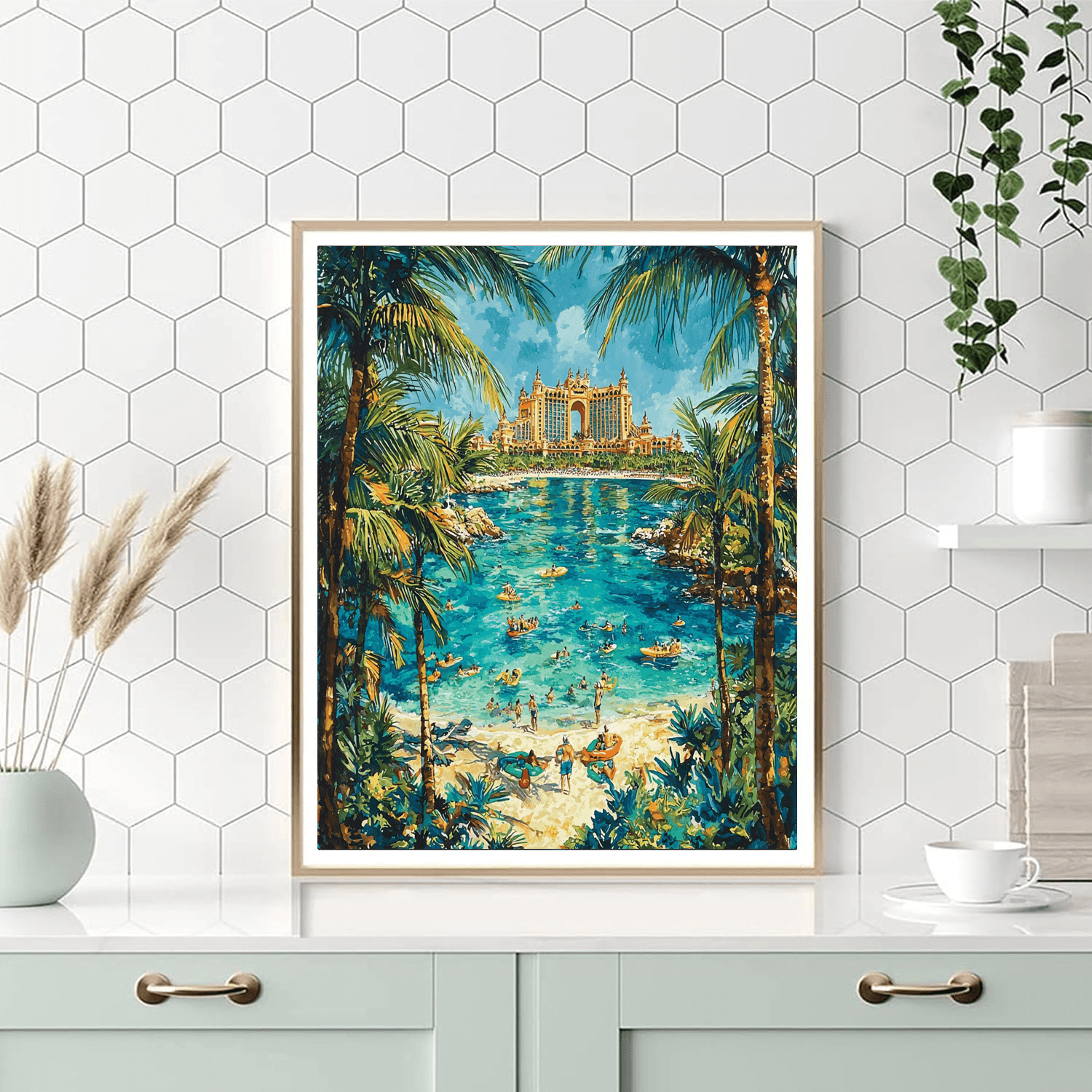 Nassau's Atlantis Resort Number Painting