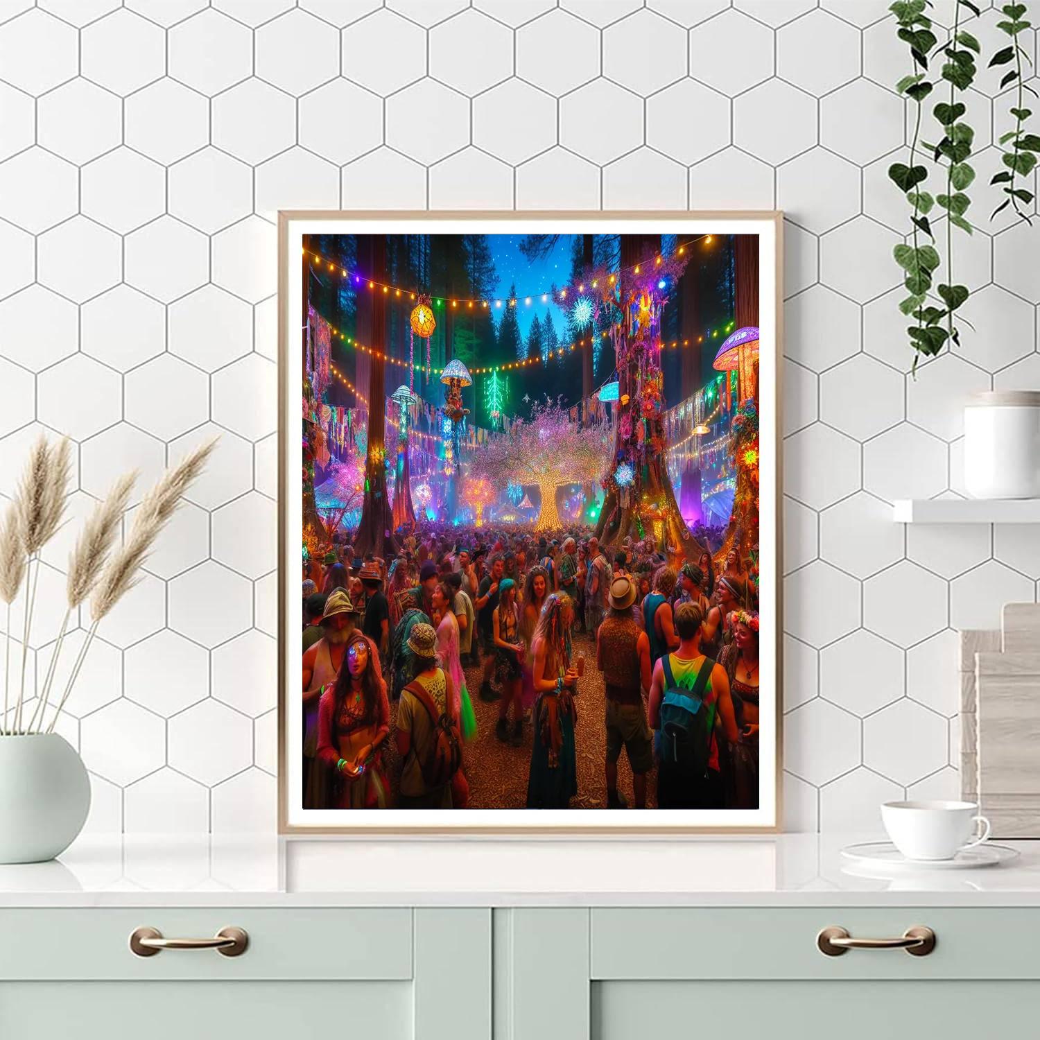 Electric Forest Festival Number Painting