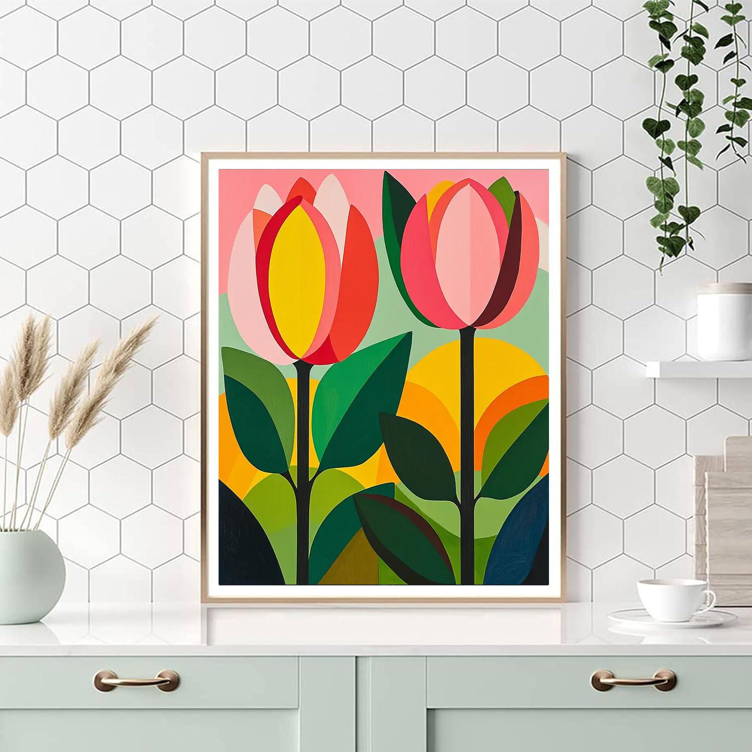 Paul Cézanne Inspired Vibrant Flora Burst  Paint By Numbers Kits