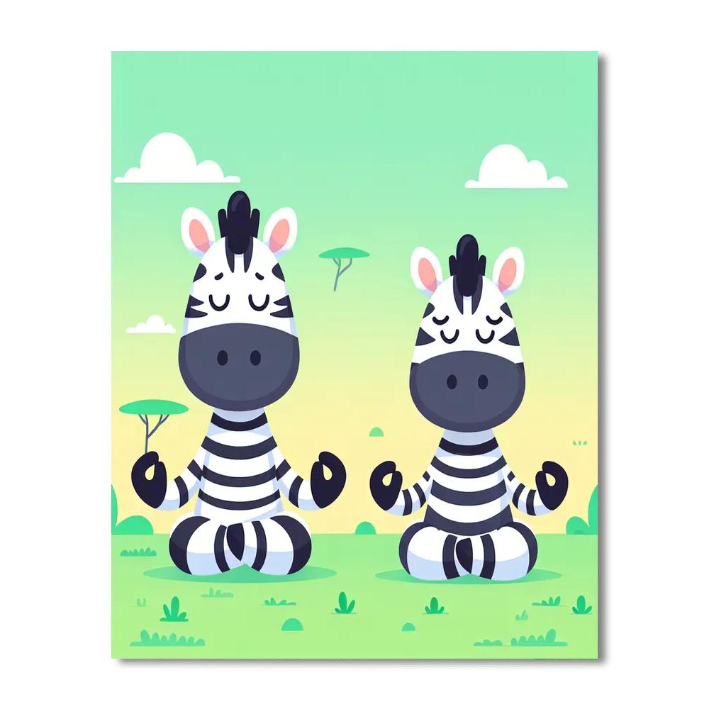 Zen Zebra Zen Numbered Painting Kits