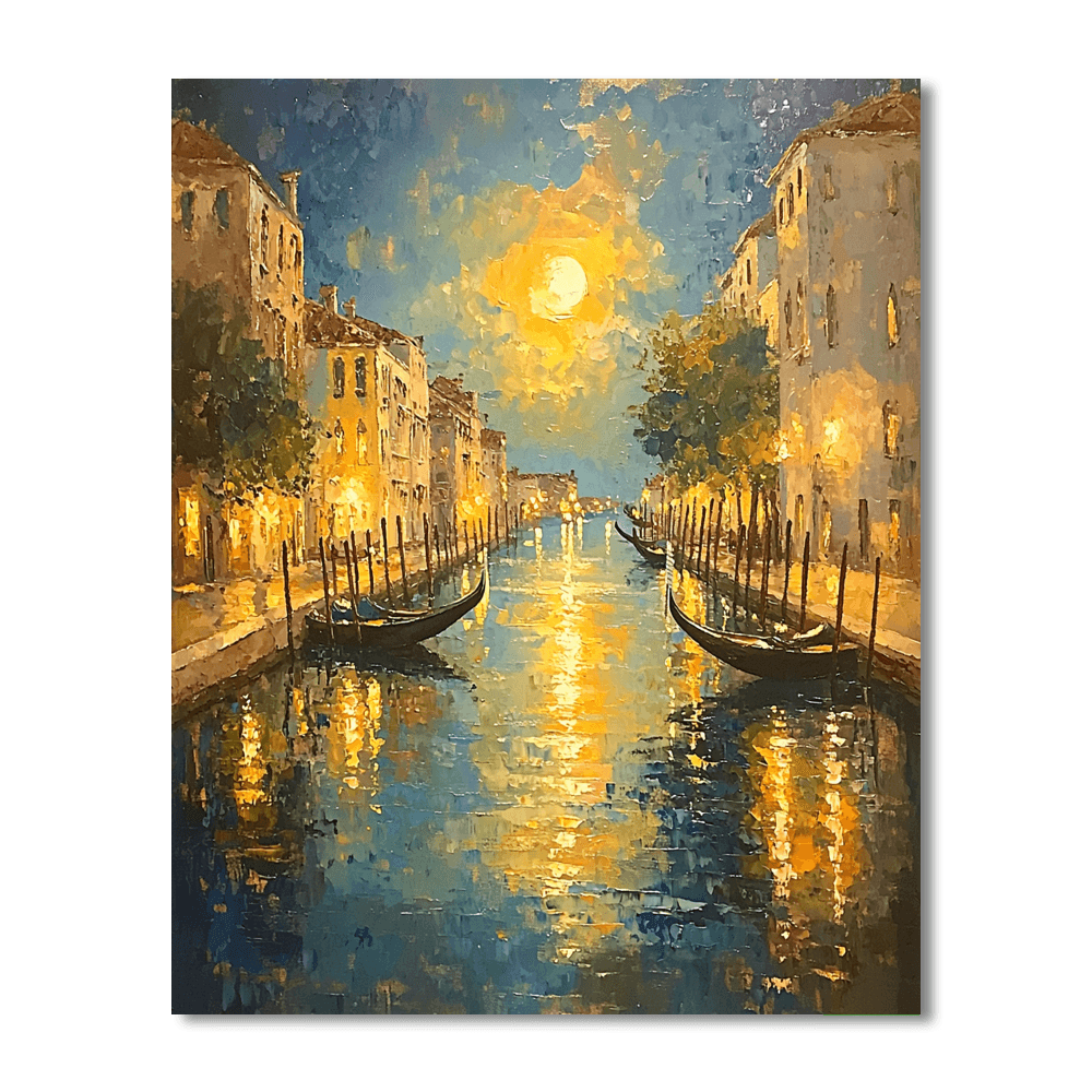 J.M.W. Turner Inspired Venetian Twilight  Paint By Numbers Kits