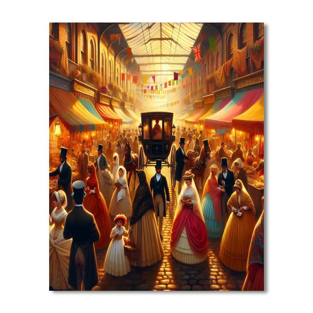 Victorian Street Festival Paint By Numbers
