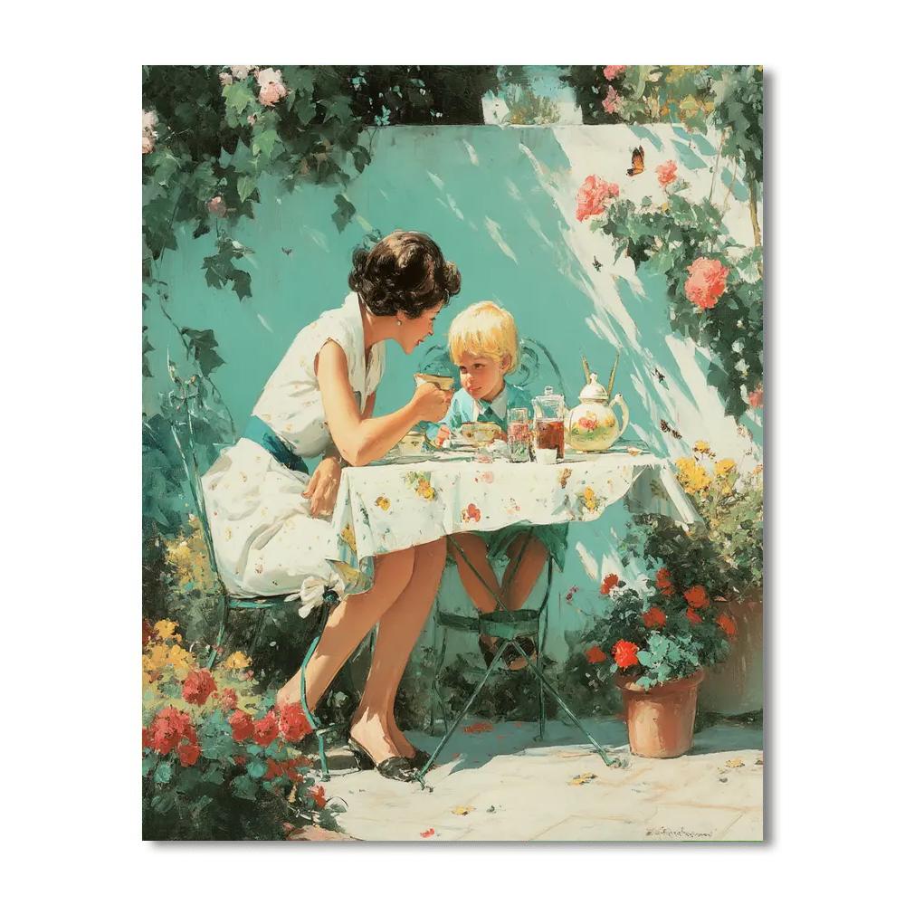 A Day Of Tea And Laughter Paint By Number