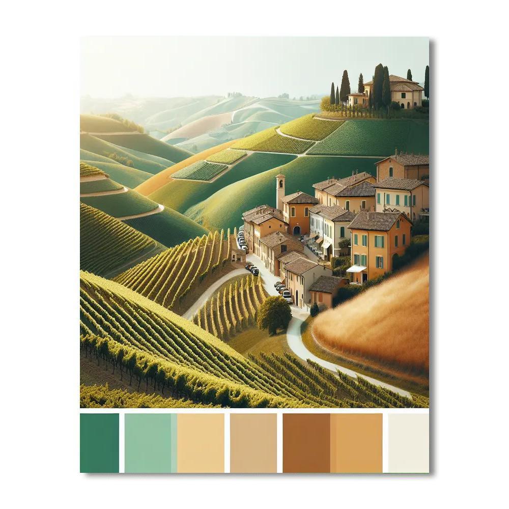 Timeless Italian Landscape Paint By Color