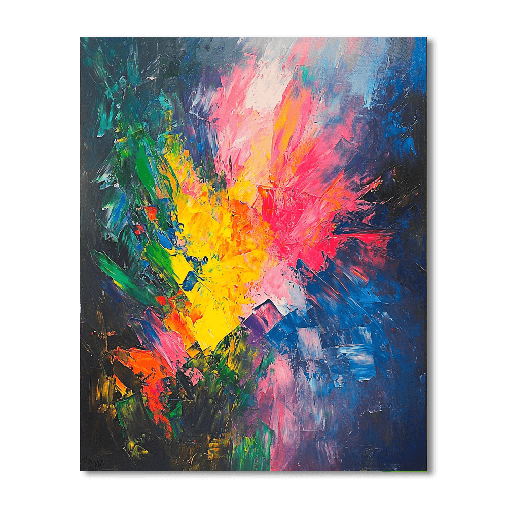 Jackson Pollock Inspired Energetic Dance Of Colors  Paint By Numbers Kits