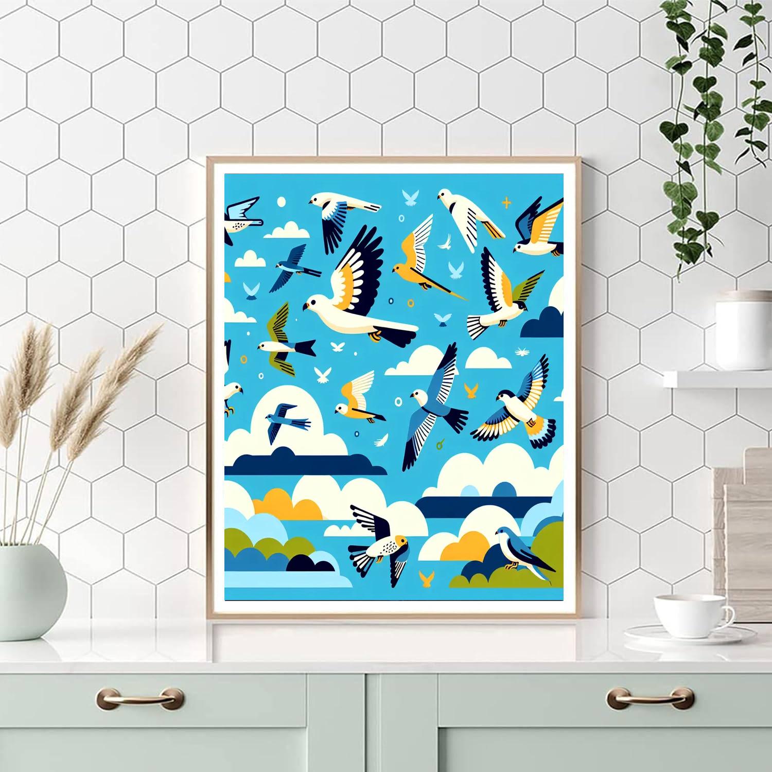 Adventurous Aviary Escapade Paint By Numbers Art