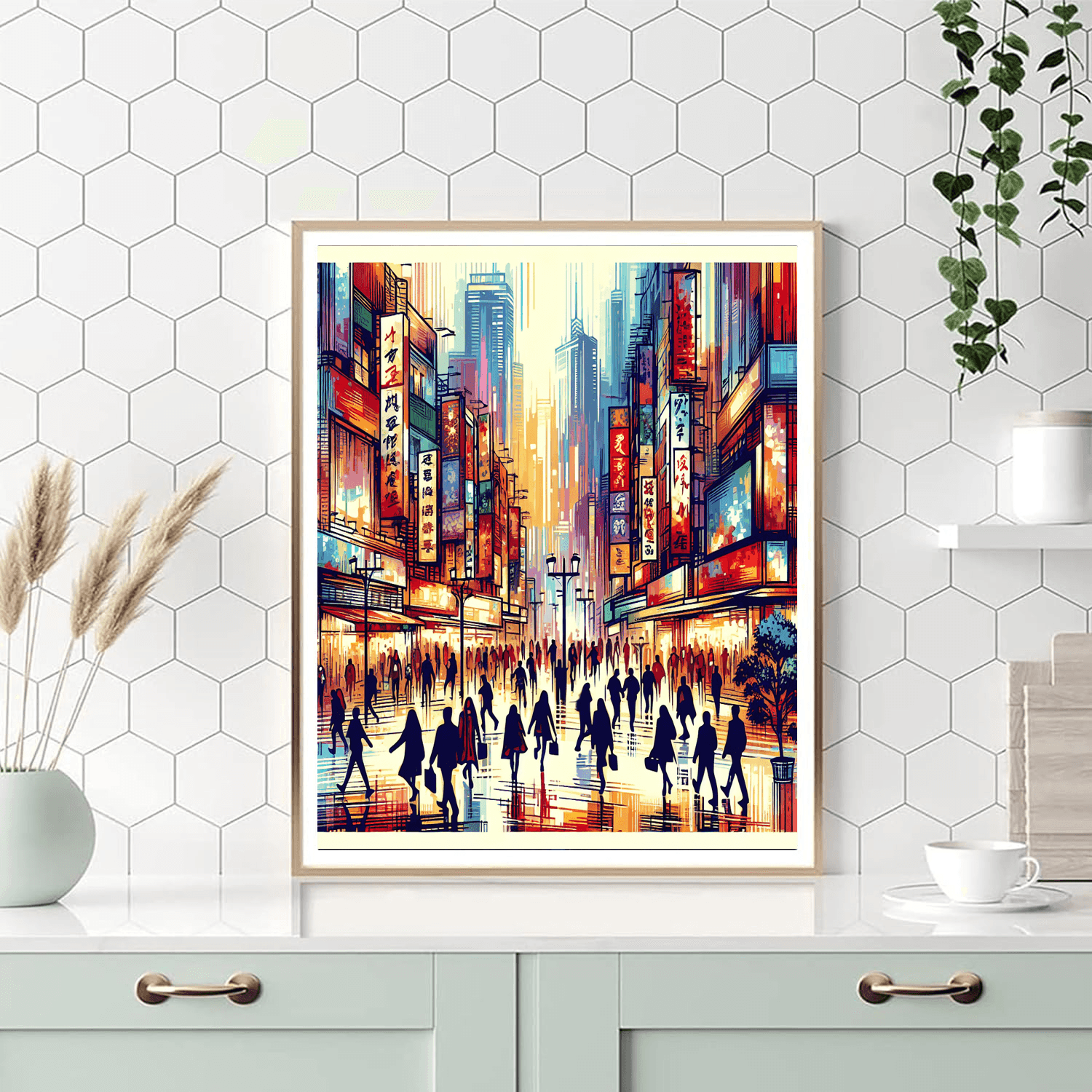 Energetic Urban Life Painting By Numbers Kit