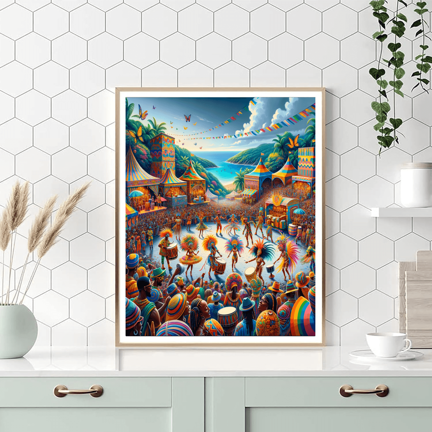 Caribbean Festival Of Arts (carifesta) - Caribbean Painting By Numbers Kit