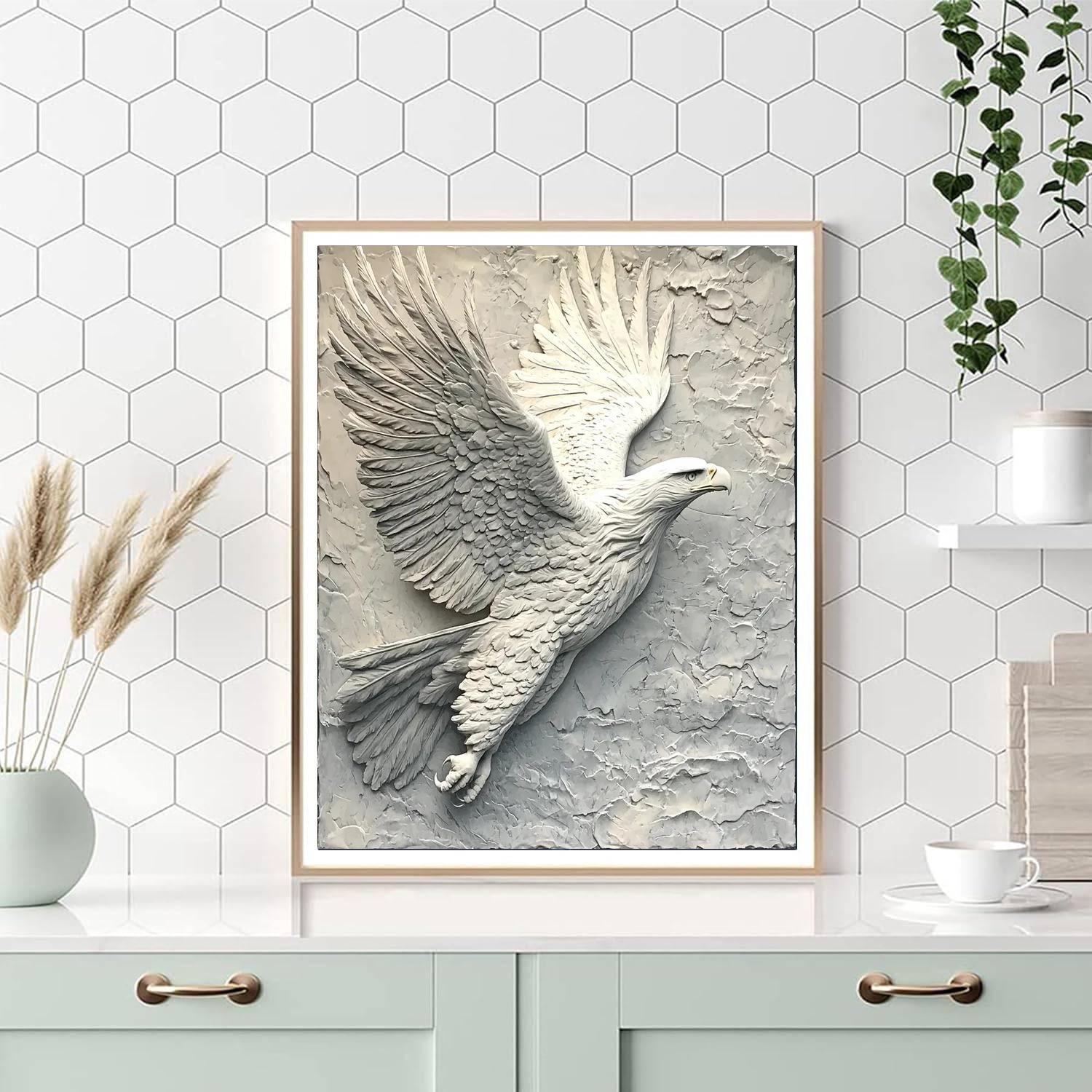 Michelangelo Inspired Eagle In Flight  Paint By Numbers