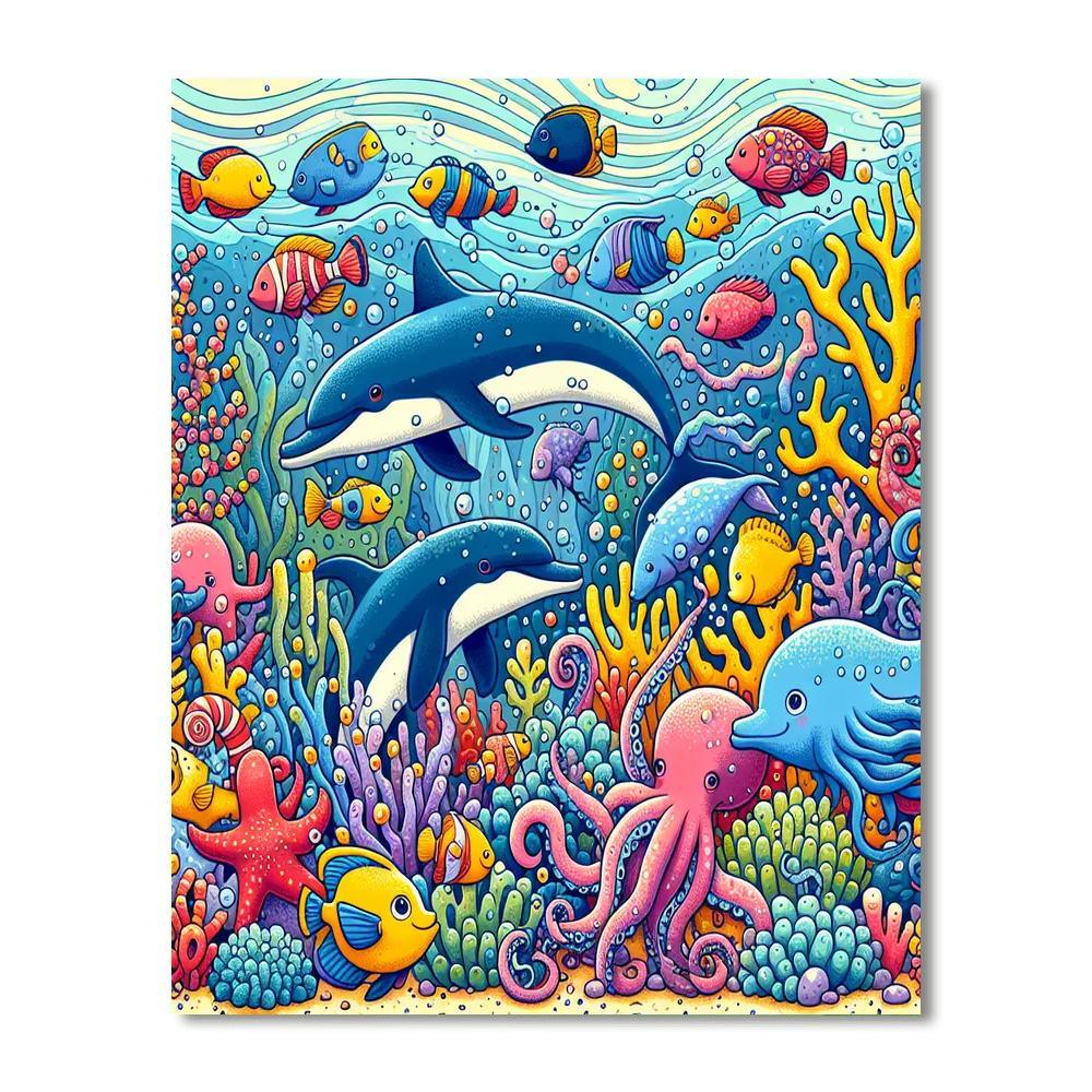 Fairytale Under The Sea Paint By Numbers