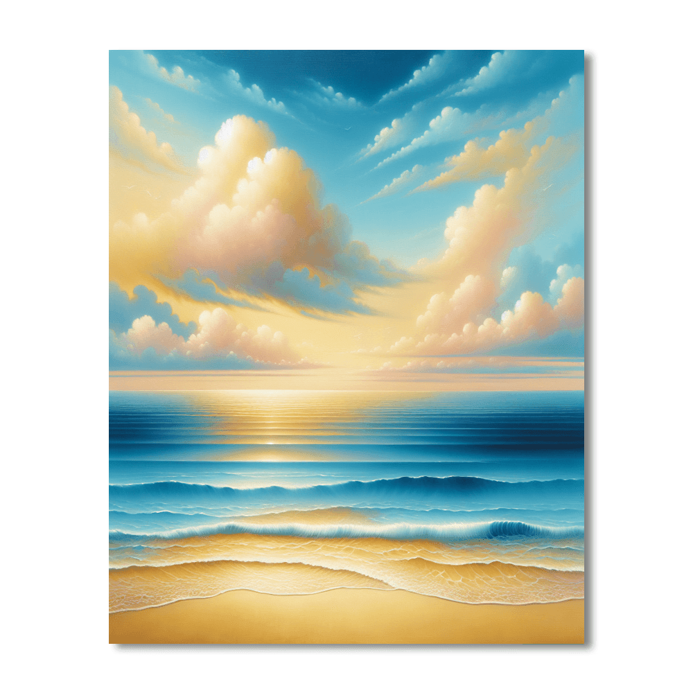 Captivating Seascape Number Painting
