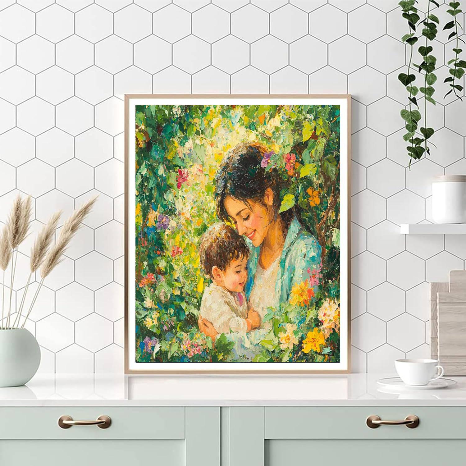 Nature's Maternal Hug Paint By Color