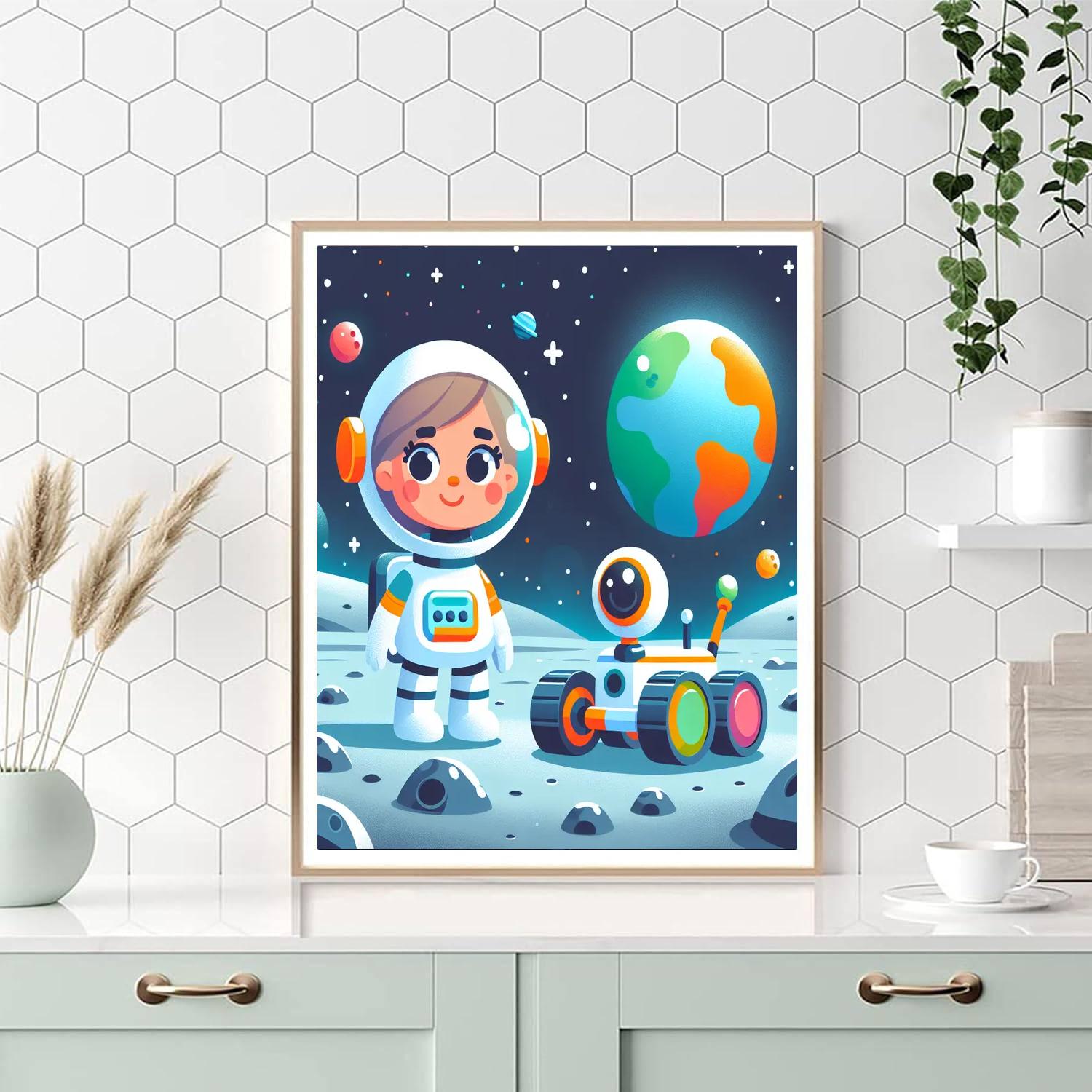 Lunar Explorer's Odyssey Paint By Color