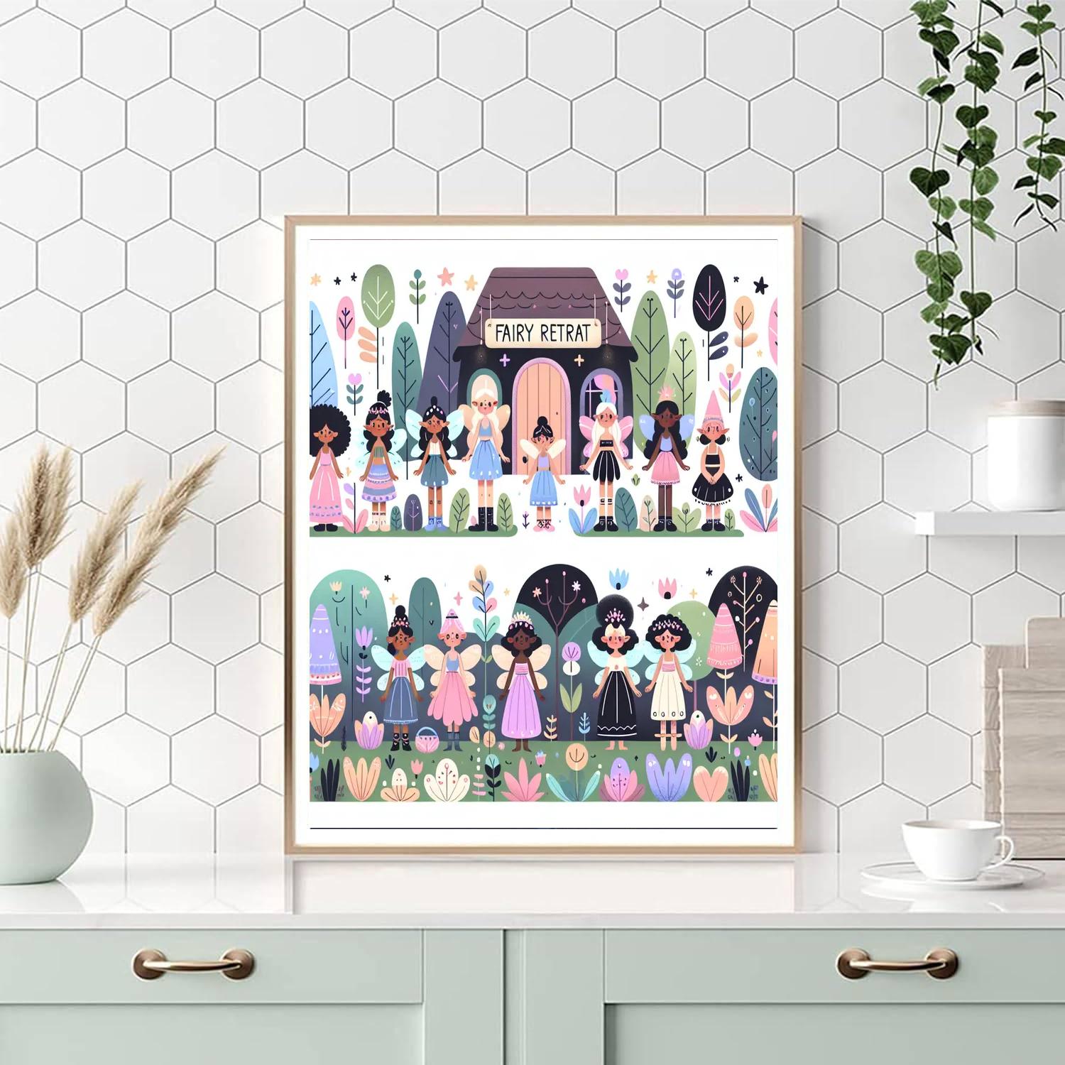 Peaceful Fairy Retreat Numbered Painting Kits