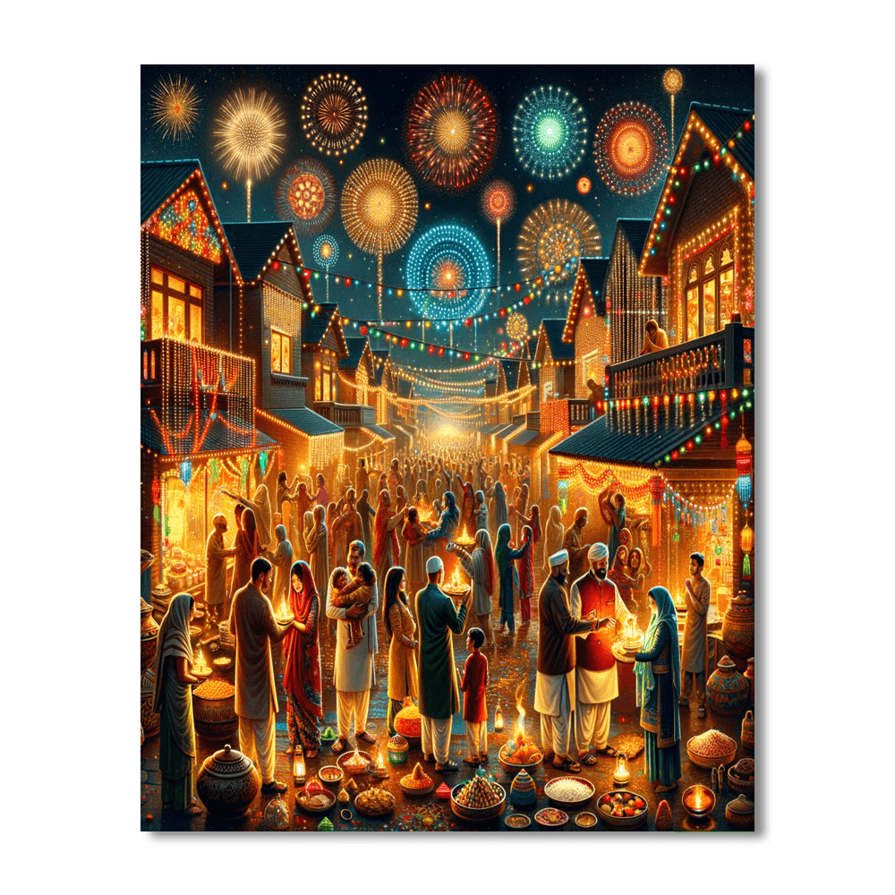 Festival Of The Lights - India Paint By Number