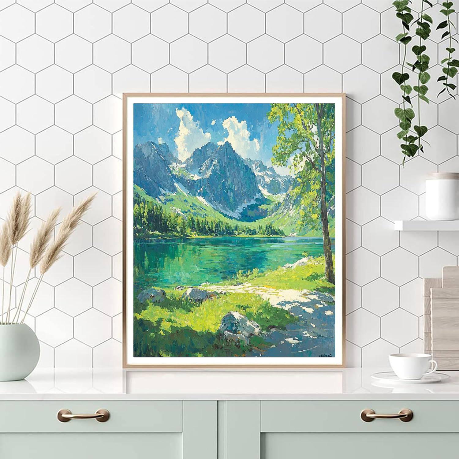 Albert Bierstadt Inspired Wilderness Whispers  Number Painting