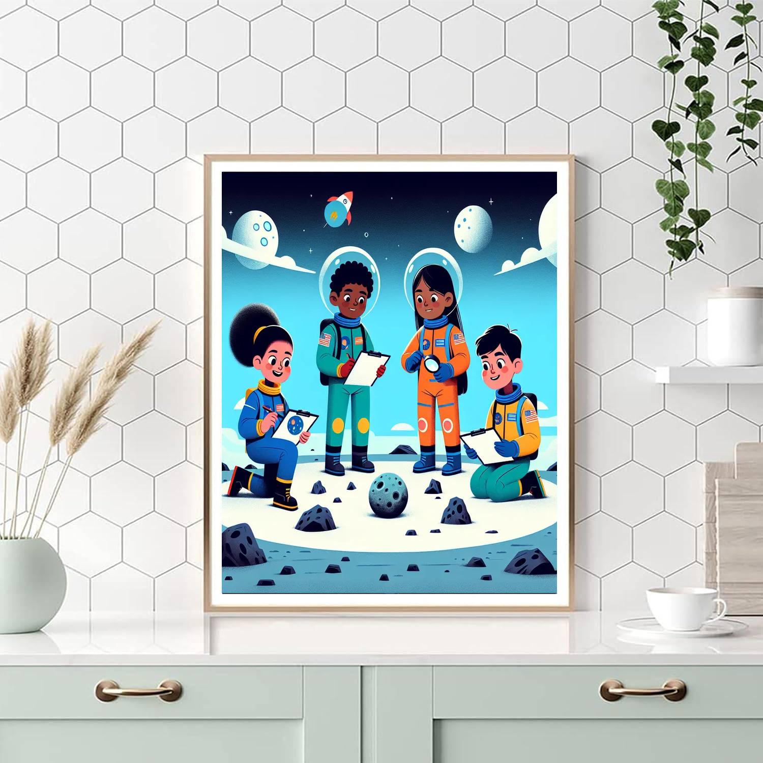 Lunar Lunar Exploration Numbered Painting Kits