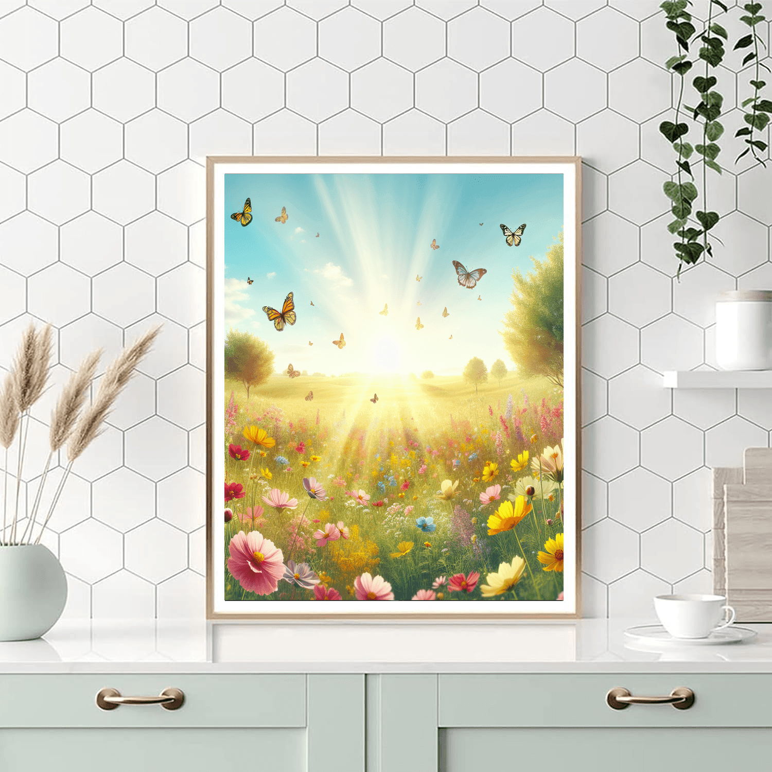 Sunny Meadow Dreamscape Painting By Numbers Kit