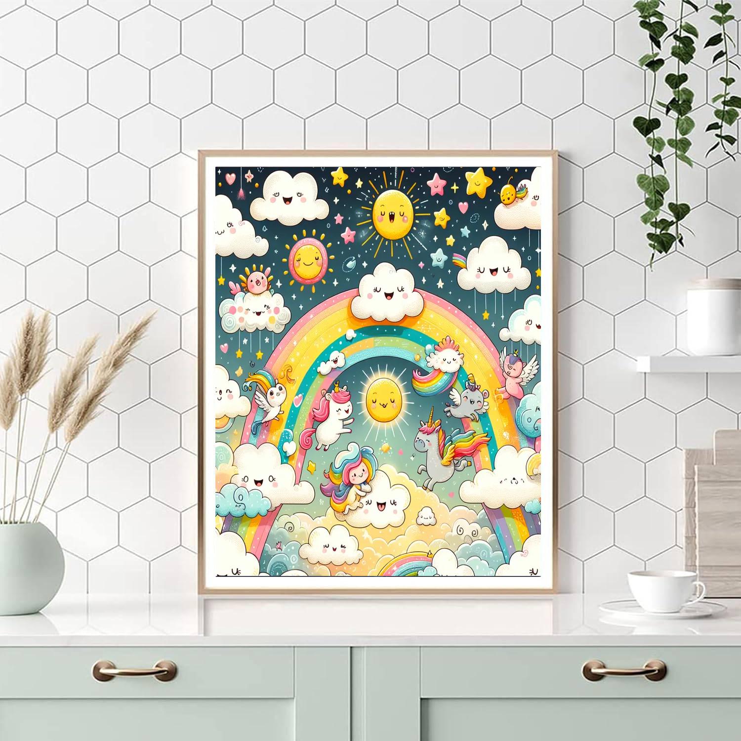 Magical Cloud Kingdom Paint By Color