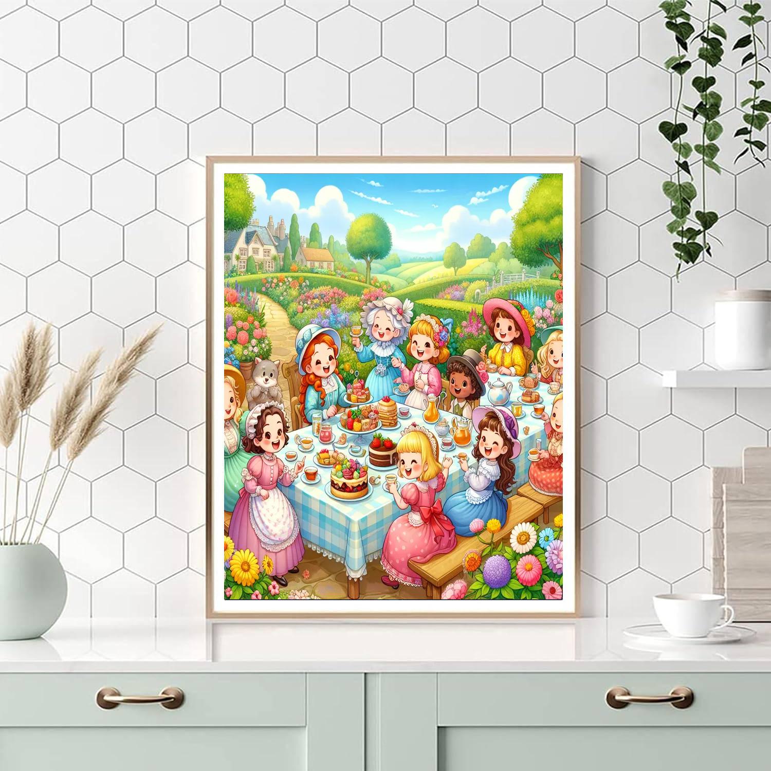 Magical Tea Party DIY Paint By Numbers