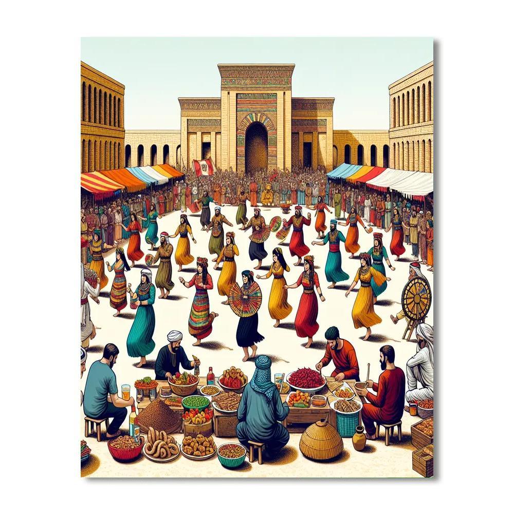 Kingdom Of Ashur Festival DIY Paint By Numbers