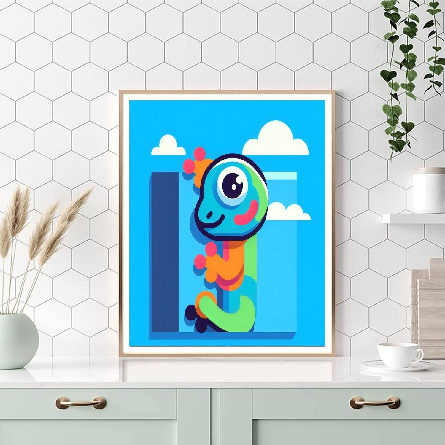 Gracious Gecko Painting By Numbers Kit