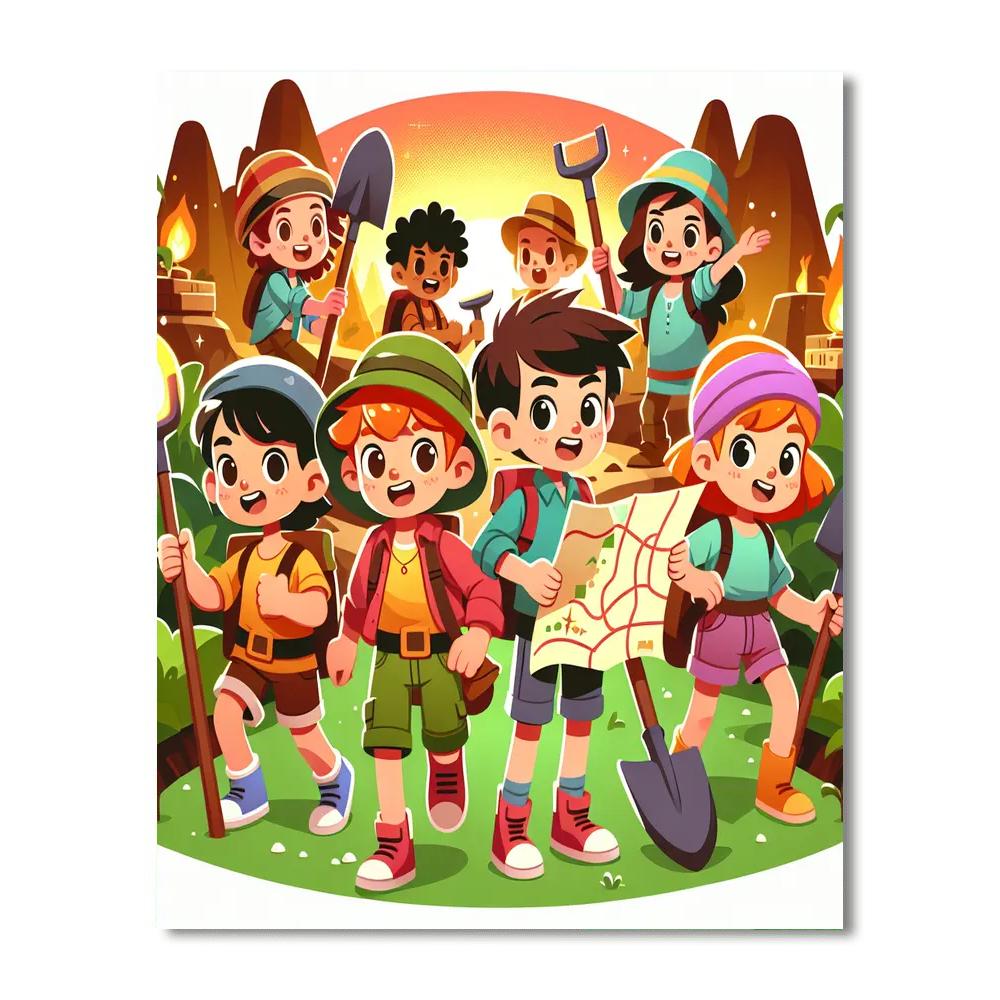 Treasure Hunter’s Journey Number Painting