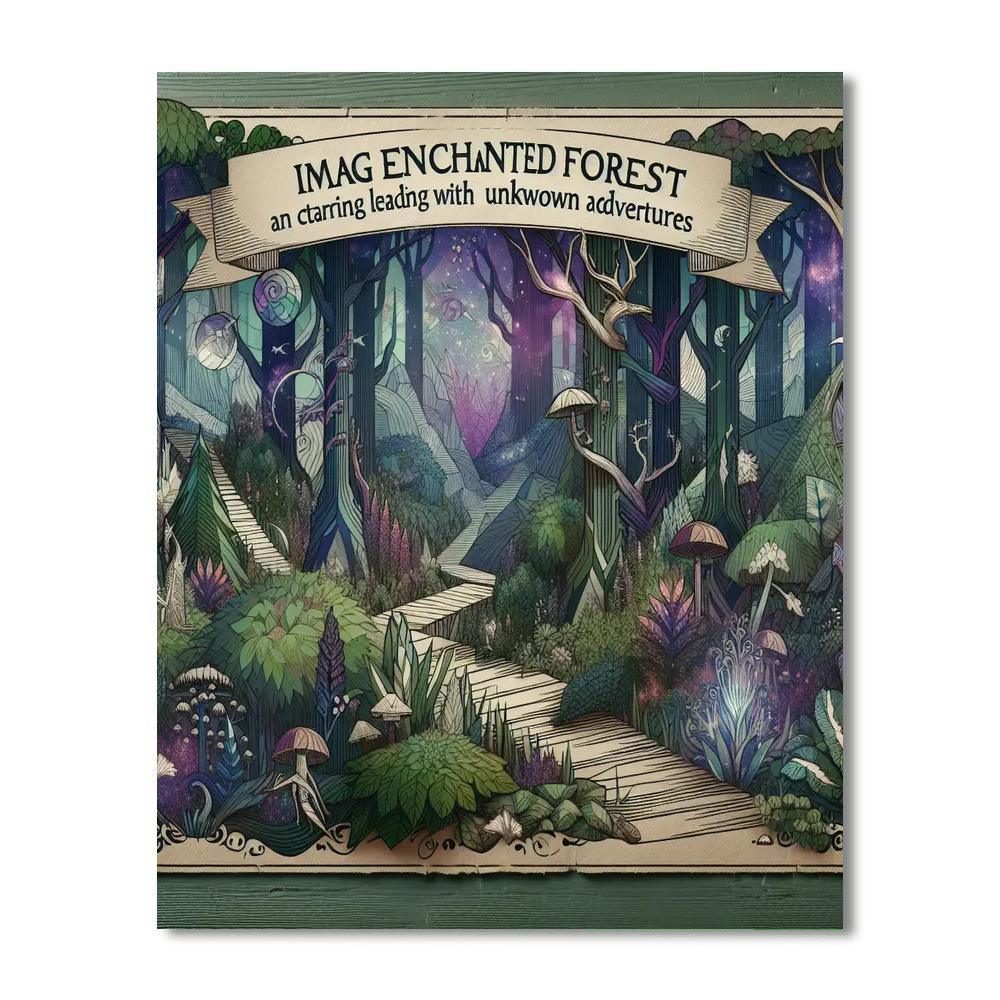 Fantasy Forest Gateway Paint By Numbers
