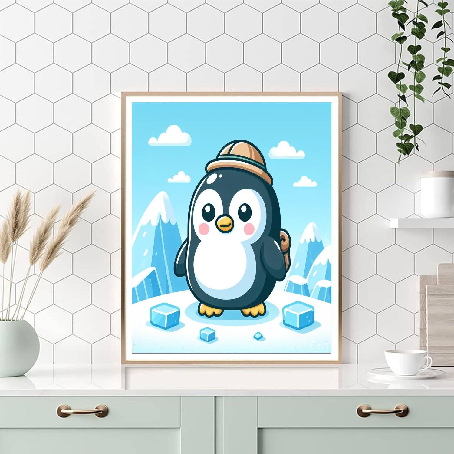 Explorer Penguin Adventure Paint By Number