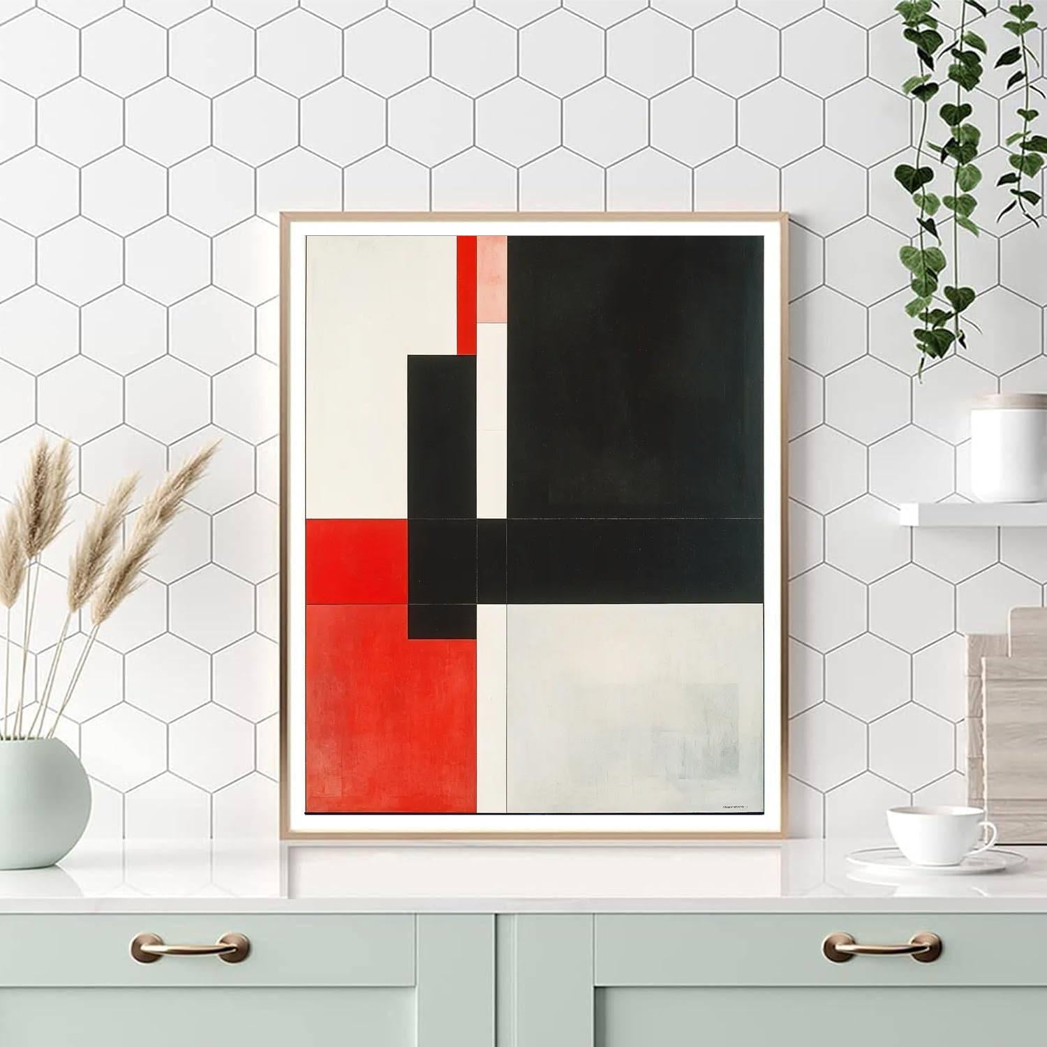 Kazimir Malevich Inspired Structural Balance  Paint By Numbers