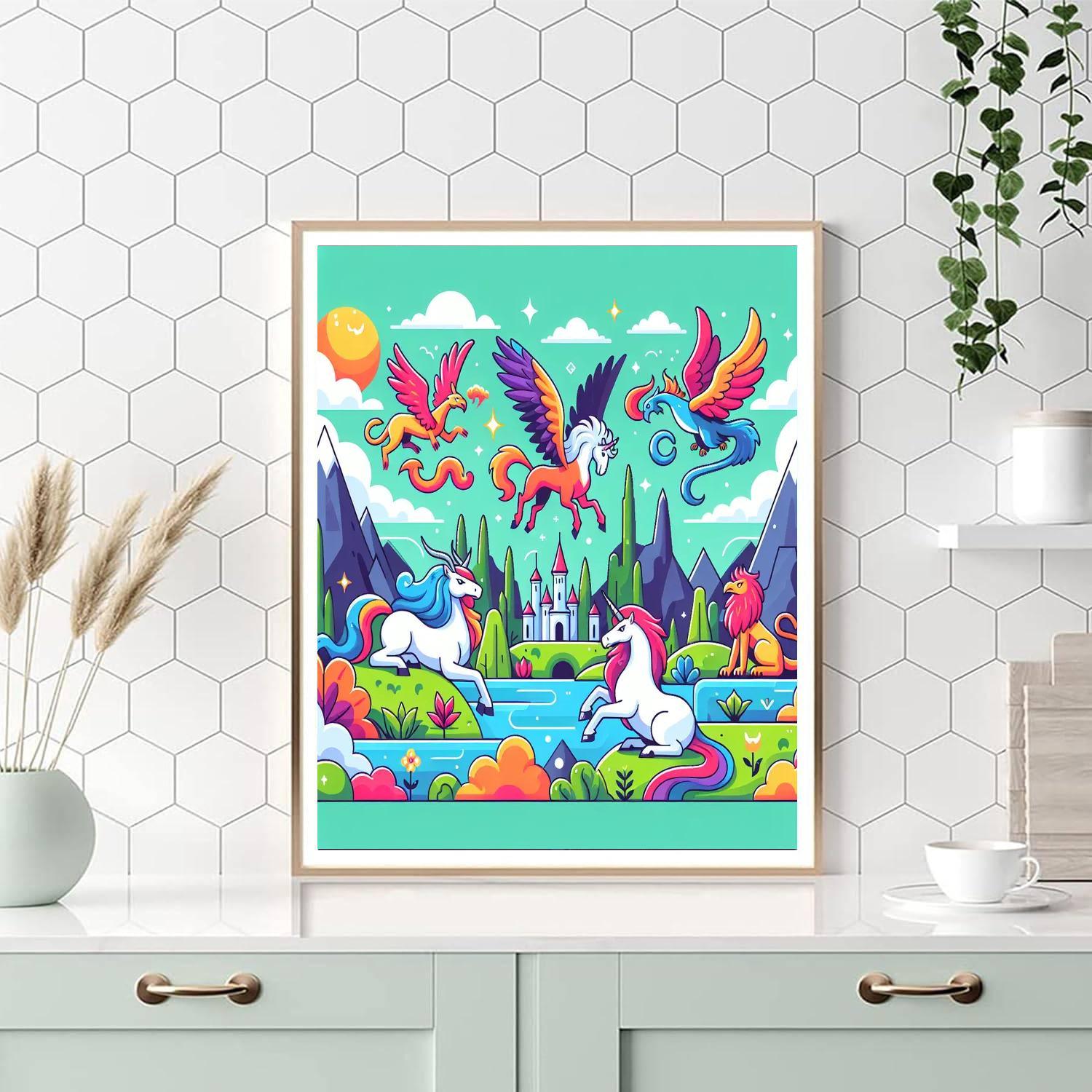 Mythical Beasts Unleashed Paint By Number