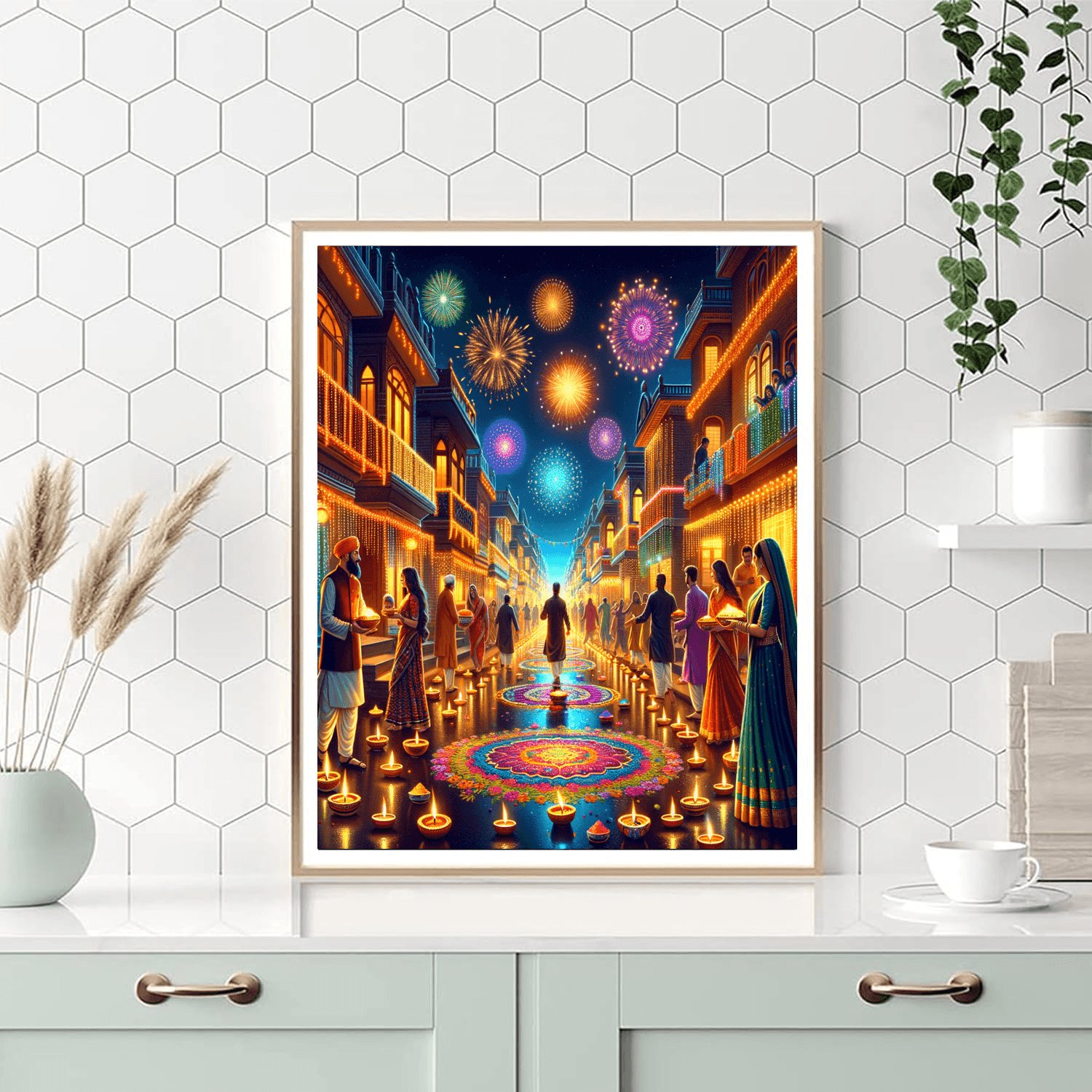 Diwali Lights Festival - India Paint By Number