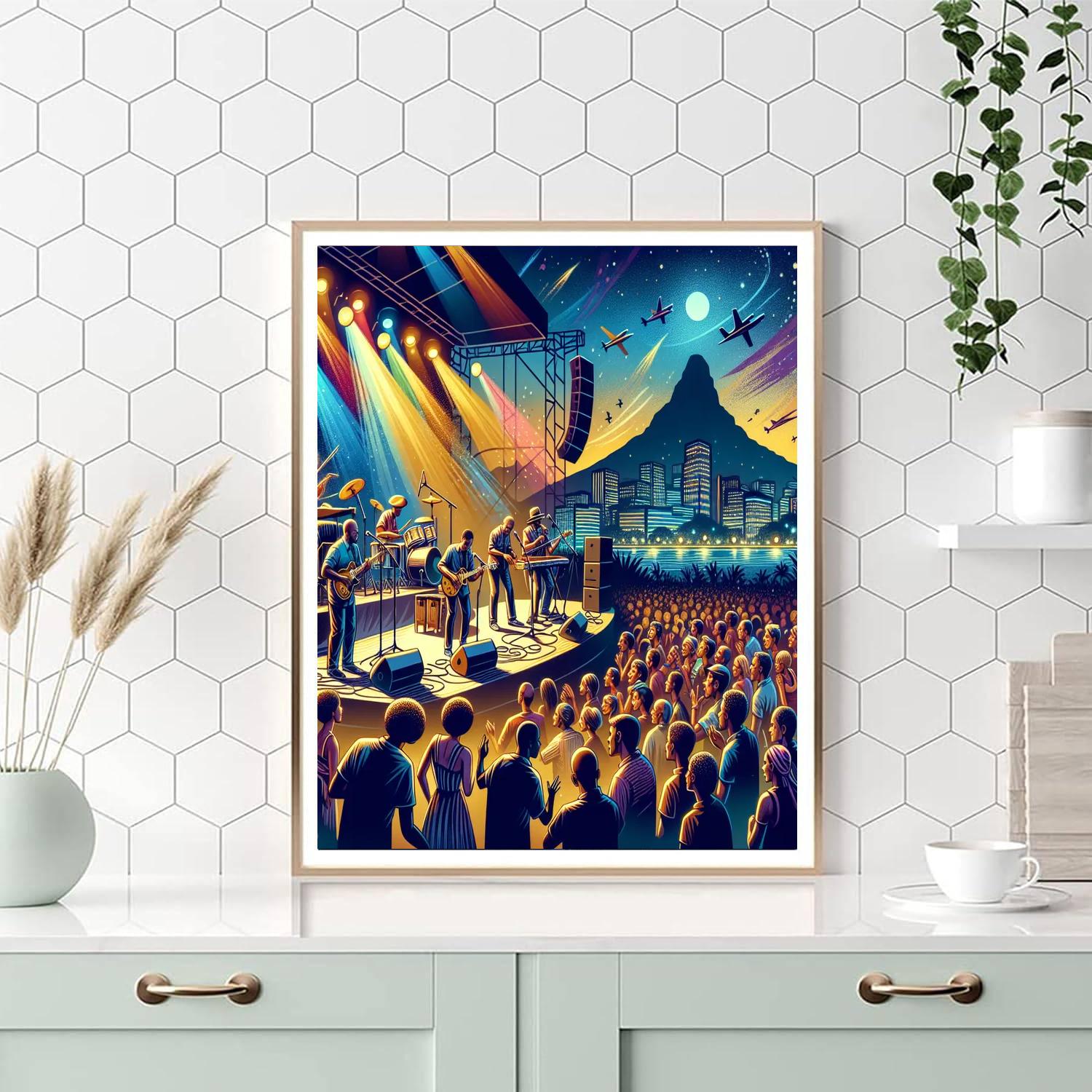 Cape Town International Jazz Festival - Cape Town Numbered Painting Kits