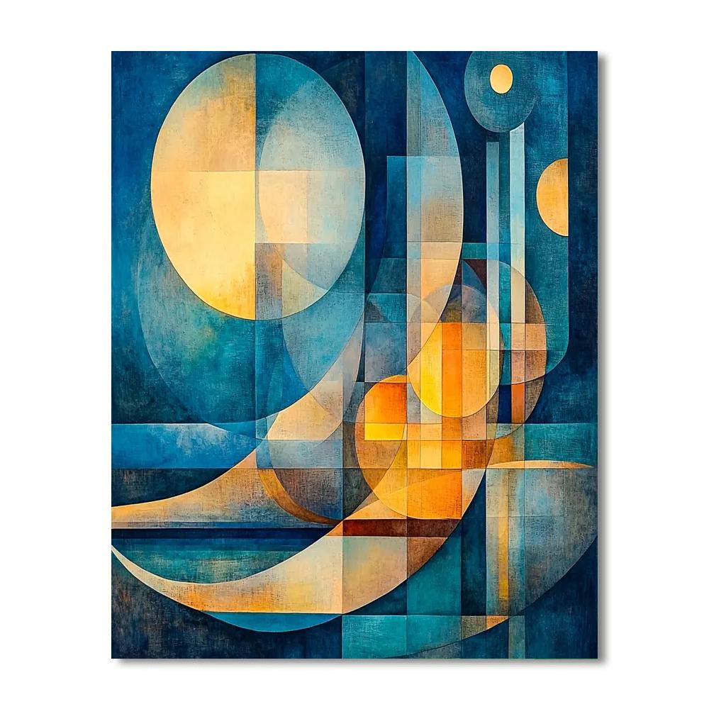 Paul Klee Inspired Mystical Color Sonata  Painting Number Kit