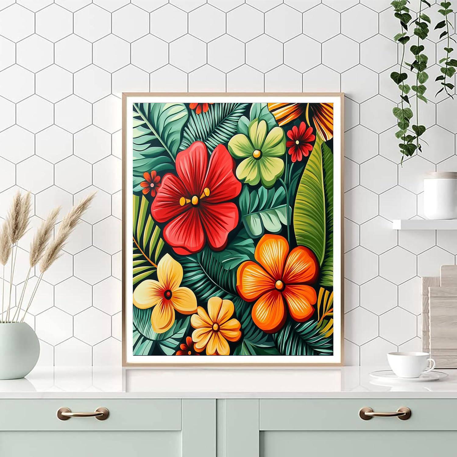 Frida Kahlo Inspired Garden Of Strength  Paint By Number