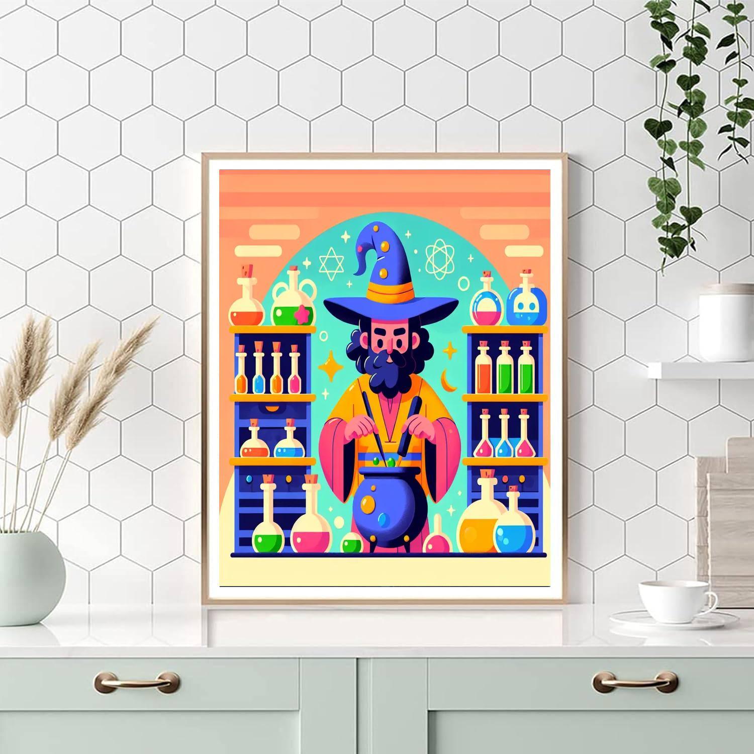 Wizard's Potion Lab Paint By Number