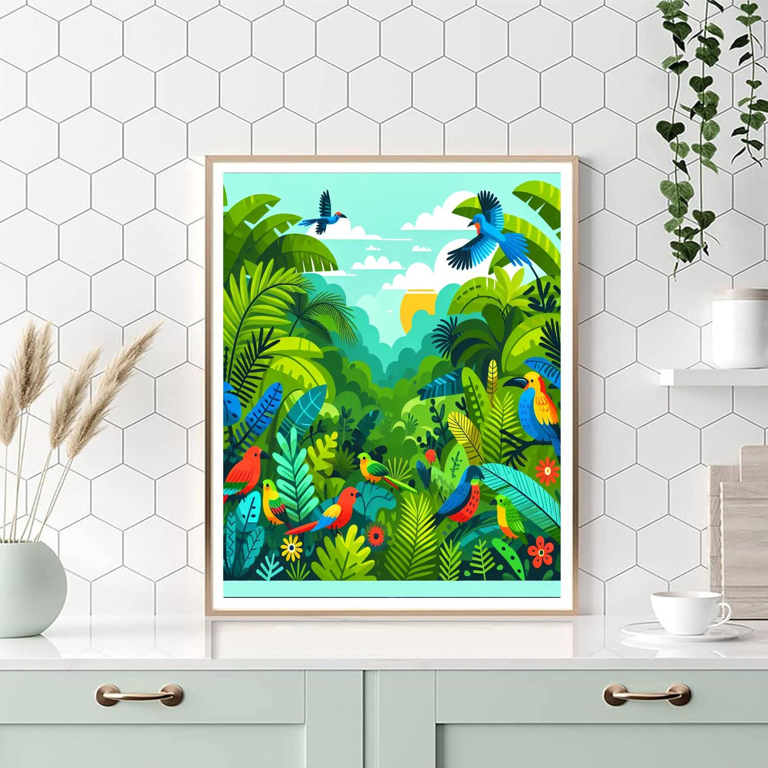 Rainbow Rainforest Paint By Color