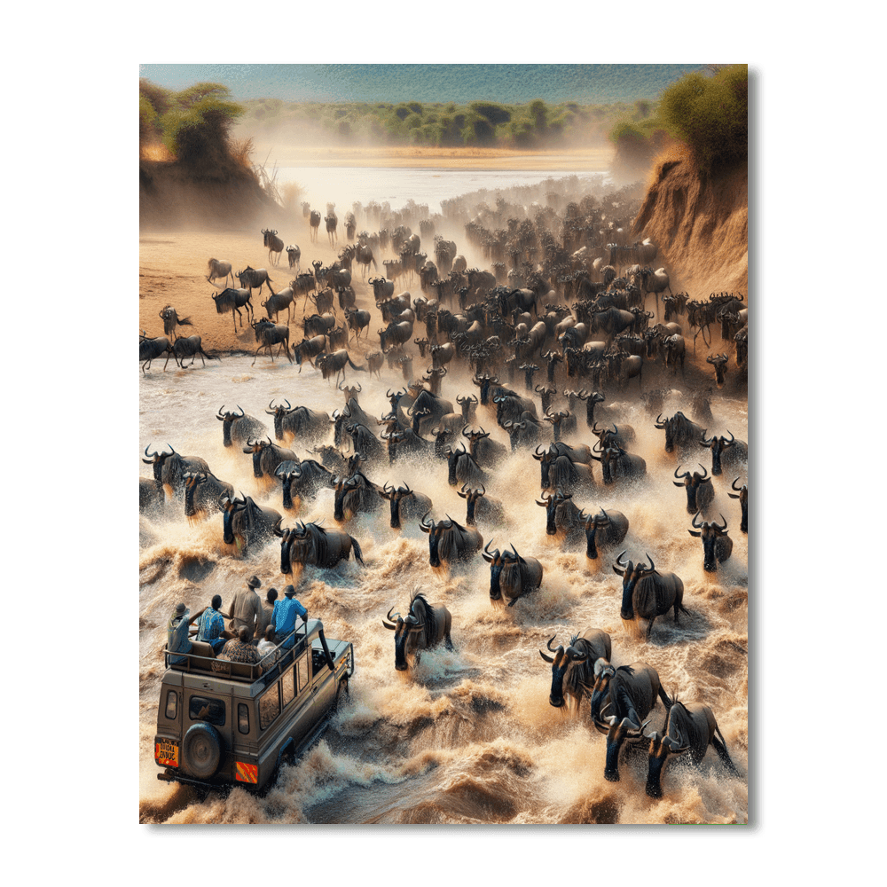 The Great Migration - Tanzania Paint By Color