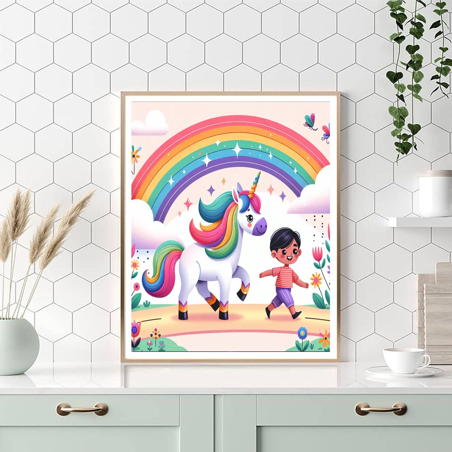 Mystic Unicorn Trail DIY Paint By Numbers