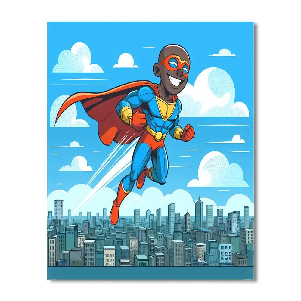 Superhero Action Pack Painting By Numbers Kit