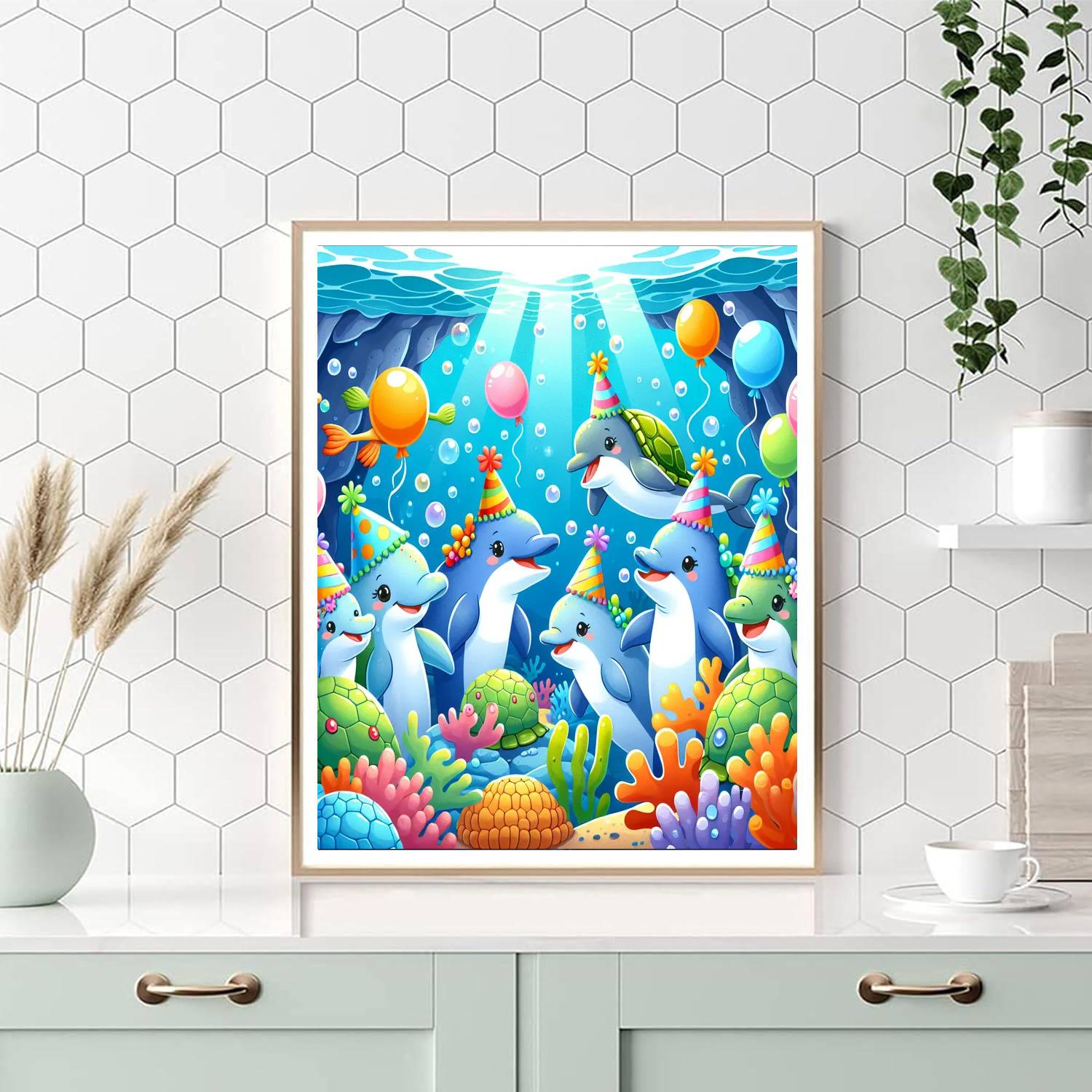Giggling Ocean Party Numbered Painting Kits