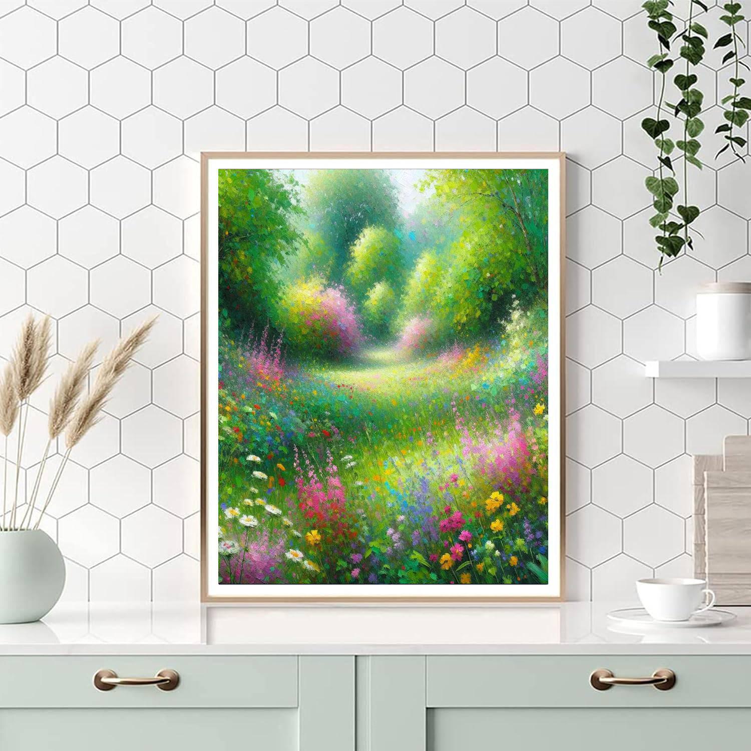 Joyous Spring Meadow Paint By Numbers