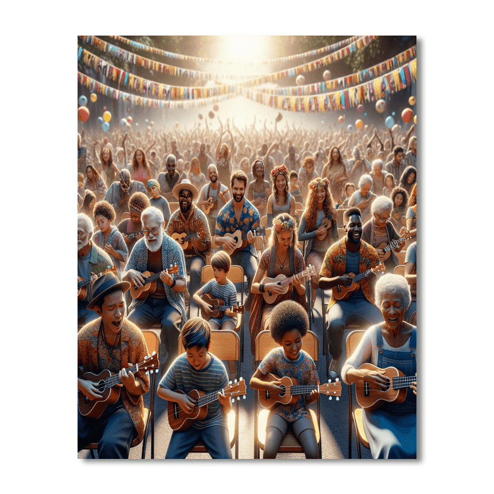 Wellington International Ukulele Festival - New Zealand DIY Paint By Numbers