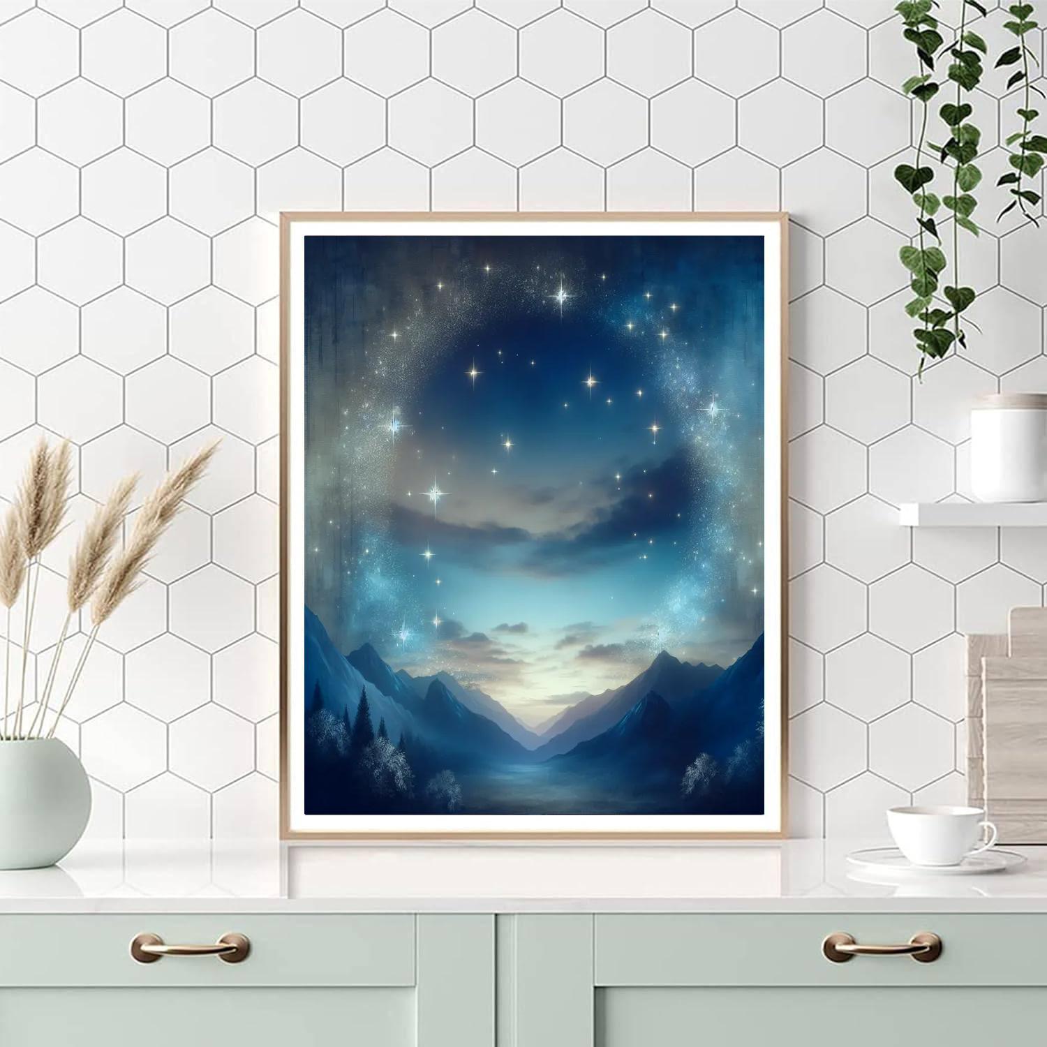 Celestial Evening Glow Number Painting