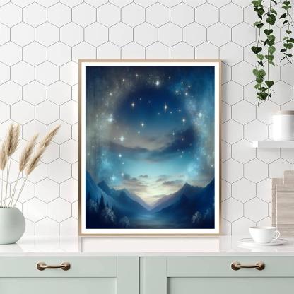 Celestial Evening Glow Number Painting